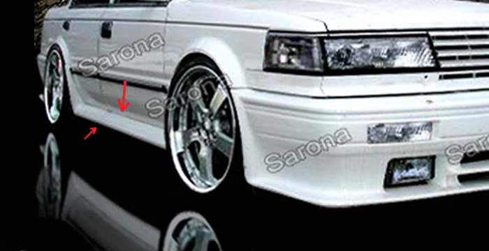 Custom Nissan Maxima  Sedan Side Skirts (1985 - 1988) - $490.00 (Part #NS-041-SS)